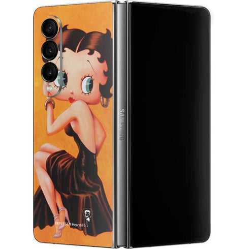 Betty Boop Little Black Dress Galaxy Z Fold4 5G Skin